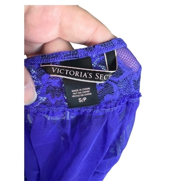 Victoria’s Secret Babydoll Purple and Black Lace Size S/P Great Condition - Picture 3 of 7